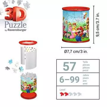 Puzzle 3D Pot à crayons - Super Mario Puzzle 3D;Puzzles 3D Objets à fonction - Image 5 - Ravensburger