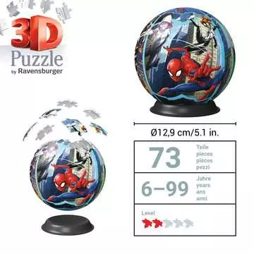 Puzzle 3D Ball 72 p - Spider-man Puzzle 3D;Puzzles 3D Ronds - Image 5 - Ravensburger