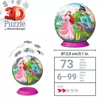Puzzle 3D Ball 72 p - Disney Princesses Puzzle 3D;Puzzles 3D Ronds - Image 5 - Ravensburger