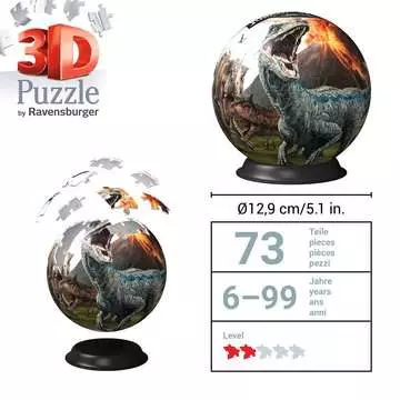 Puzzle 3D rond 72 p - Jurassic World Puzzle 3D;Puzzles 3D Ronds - Image 5 - Ravensburger