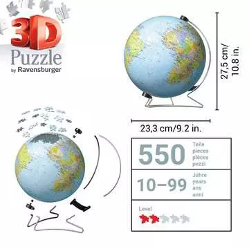 Puzzle 3D Globe 540 p Puzzle 3D;Puzzles 3D Ronds - Image 5 - Ravensburger