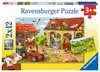 Puzzles 2x12 p - Le travail à la ferme Puzzle;Puzzle enfant - Ravensburger