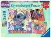 Puzzles 3x49 p - Jouer toute la journée / Disney Stitch Puzzle;Puzzle enfant - Ravensburger