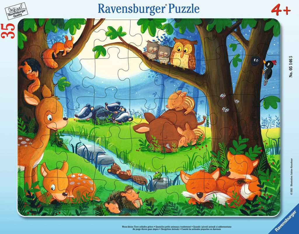 Puzzles d'animaux pour les enfants de 4 ans et plus, forêt