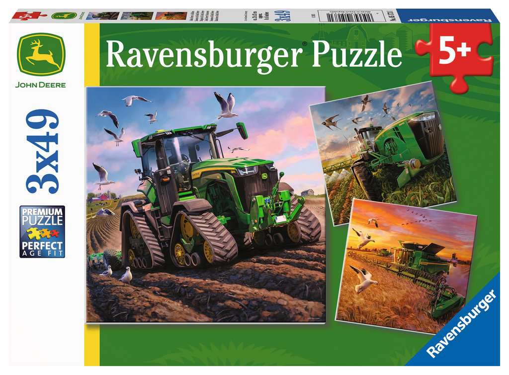 Puzzles 3x49 p - Les saisons / John Deere, Puzzle enfant, Puzzle, Produits