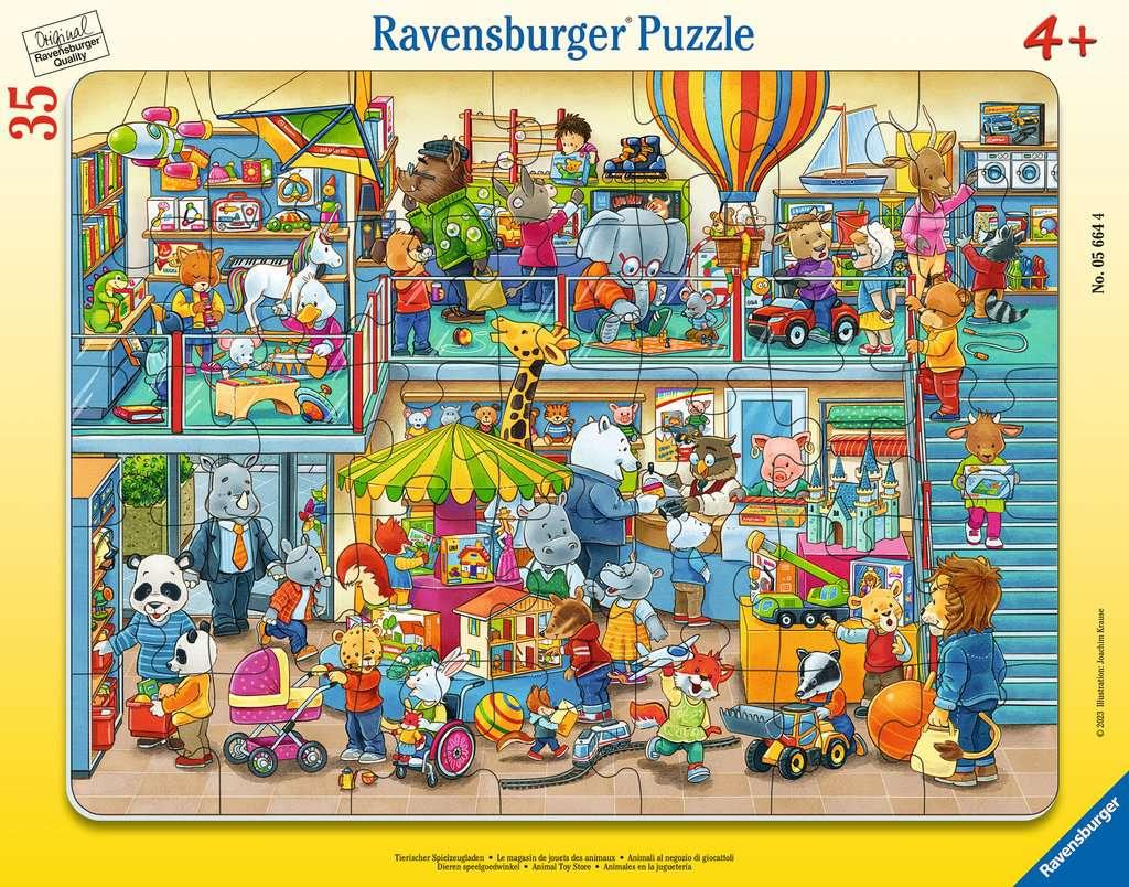 Ravensburger - Puzzle Enfant - Puzzle cadre 30-48 p - Visite au zoo - Dès 4  ans - 06661