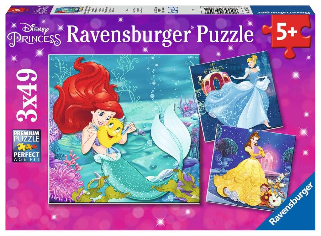 4 puzzles Princesses Disney pour enfant dès 5 ans
