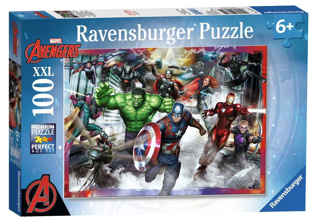 Puzzle 100 p XXL - Les plus grands héros / Marvel Avengers, Puzzle enfant, Puzzle, Produits