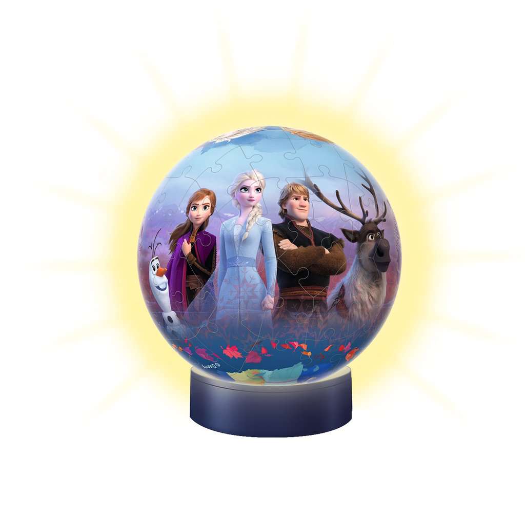 Puzzle 3D rond 72 p illuminé - Disney La Reine des Neiges 2