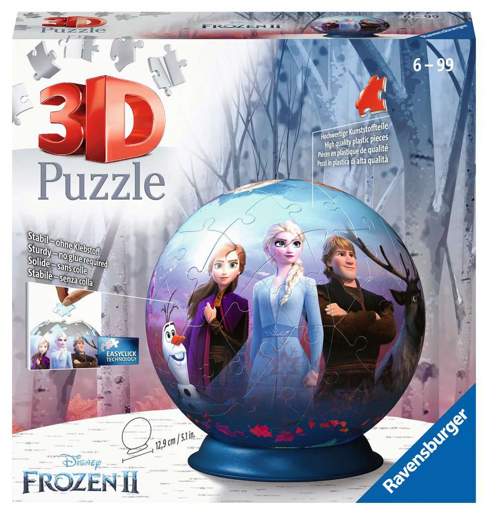 Puzzle 3D rond 72 p - Disney La Reine des Neiges 2
