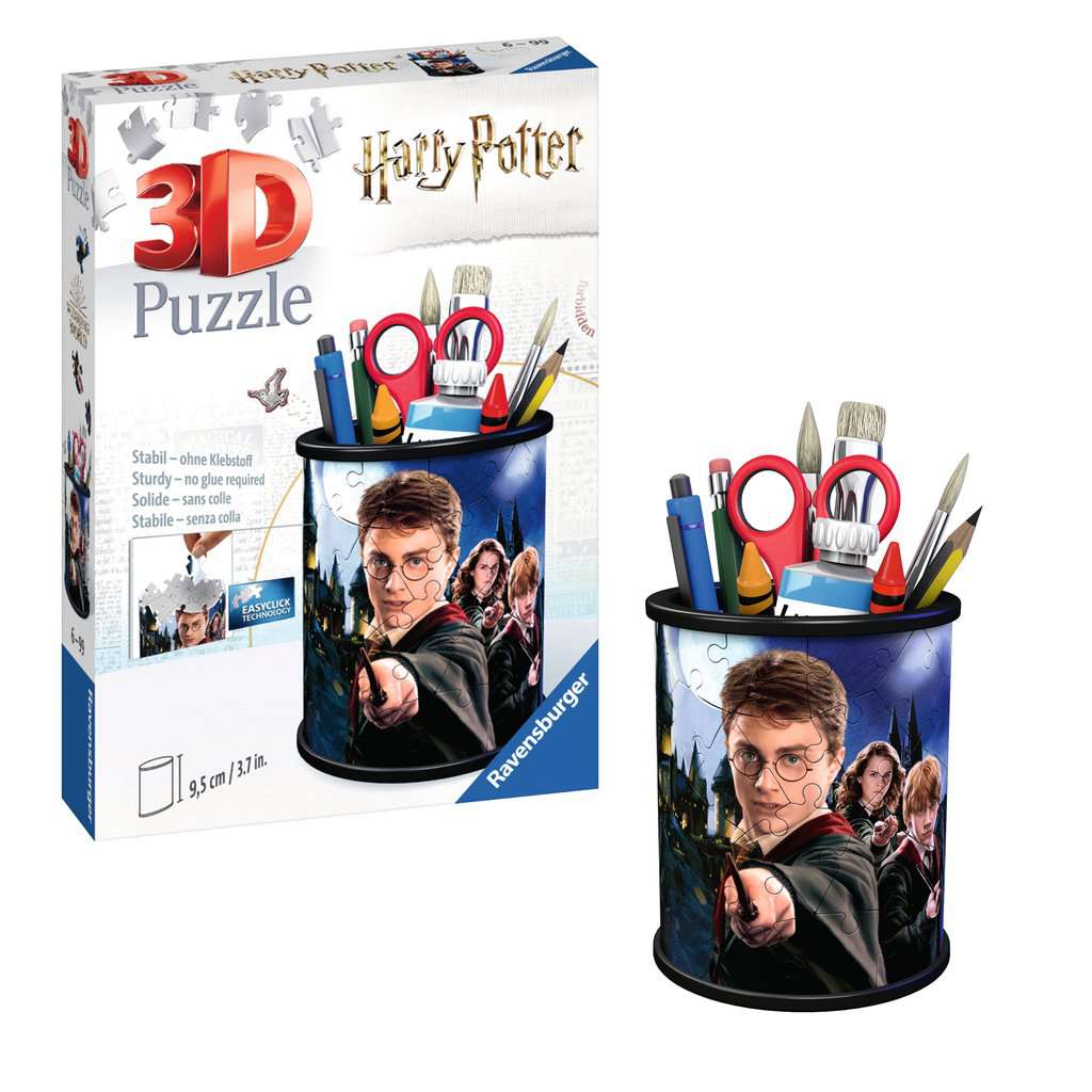 Ravensburger - Puzzle 3D Boite de rangement - Pot à crayons - Harry Potter  - A partir de 8 ans - 216 pièces numérotées à assembler sans colle 