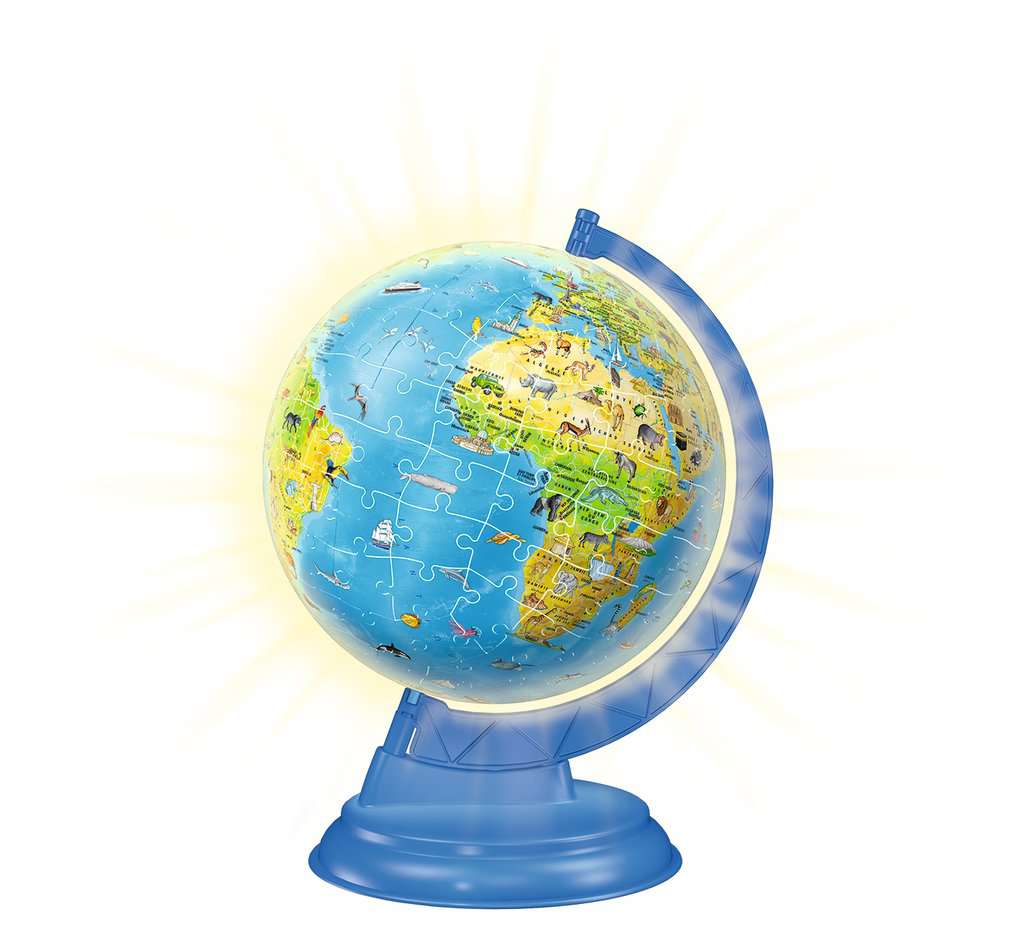 Ravensburger - Puzzle 3D Ball éducatif - Globe terrestre - A partir
