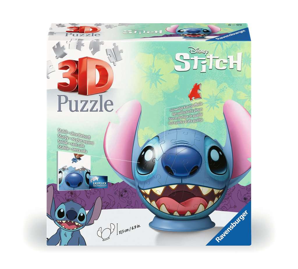 Puzzle 3D Ball 72 p - Disney Stitch, Puzzles 3D Ronds, Puzzle 3D, Produits