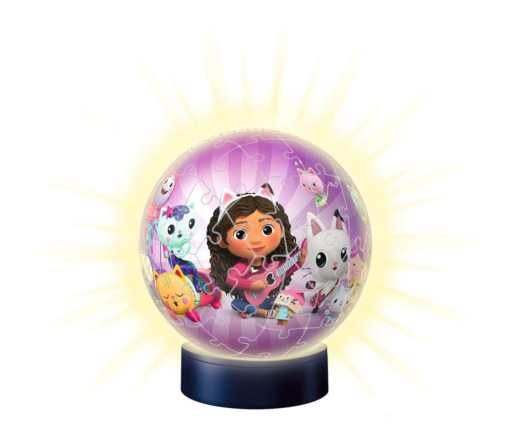 Puzzle 3D Ball 72 p illuminé - Gabby's Dollhouse, Puzzles 3D Ronds, Puzzle  3D, Produits