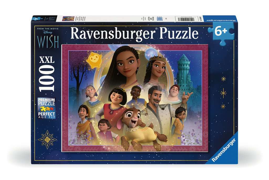 Puzzle 100 p XXL - Le royaume des souhaits / Disney Wish, Puzzle enfant, Puzzle, Produits
