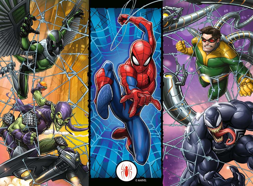 Puzzle 300 p XXL - L'univers de l'Homme araignée / Spiderman, Puzzle  enfant, Puzzle, Produits