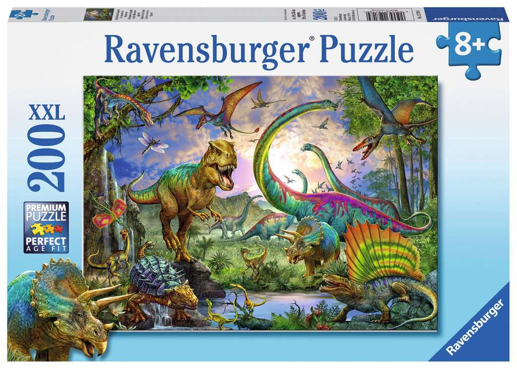 Puzzle 200 p XXL - Le royaume des dinosaures