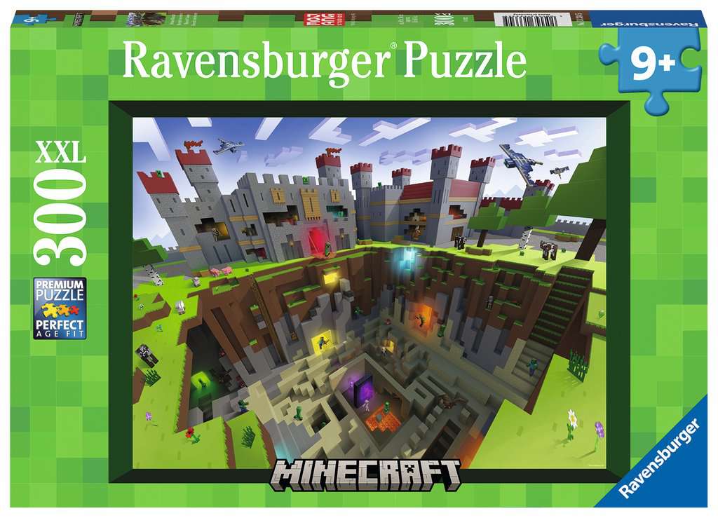Puzzle 300 p XXL - Découpe Minecraft, Puzzle enfant
