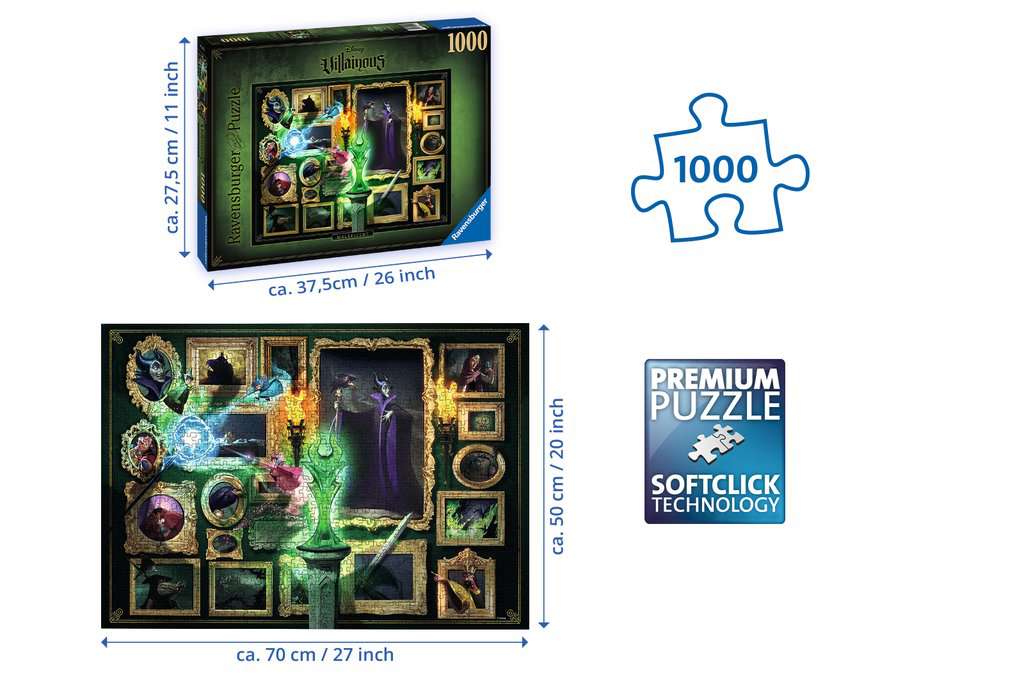 Puzzle 1000 p - Maléfique (Collection Disney Villainous)
