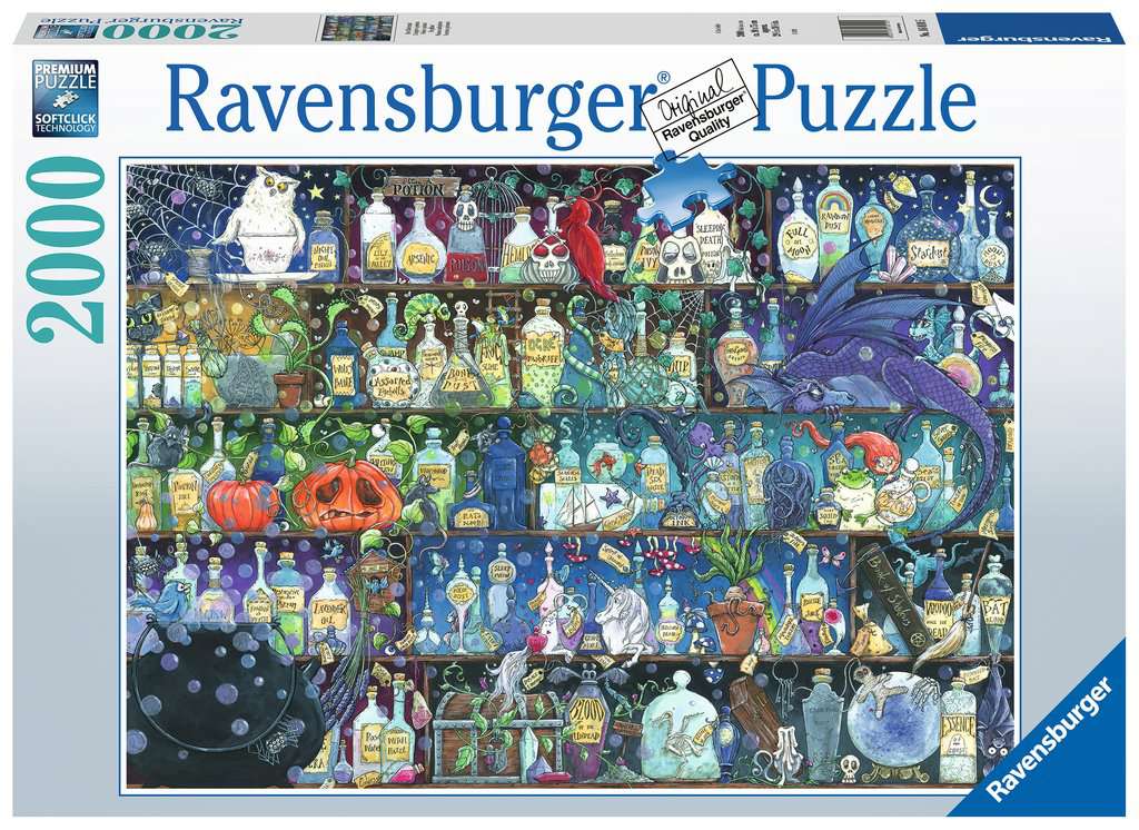 Puzzle 2000 p - L'étagère à potions / Zoe Sandler, Puzzle adulte, Puzzle, Produits