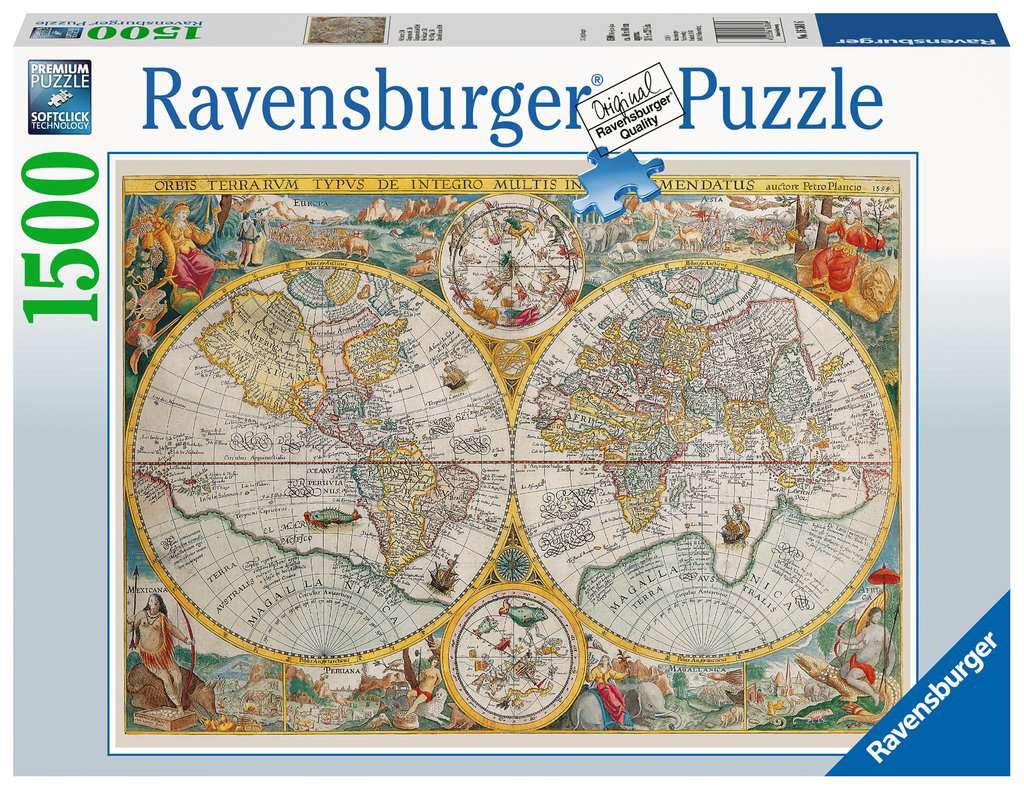 Puzzle 1500 p - Mappemonde 1594, Puzzle adulte, Puzzle, Produits