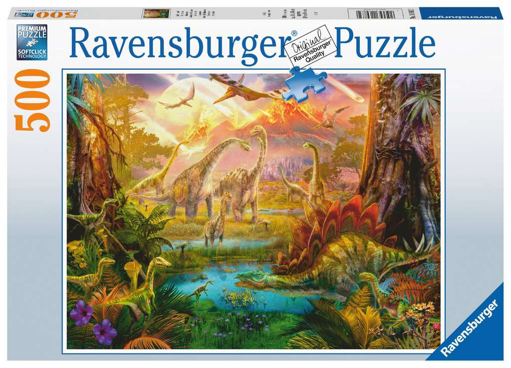 Puzzle 500 p - La terre des dinosaures, Puzzle adulte