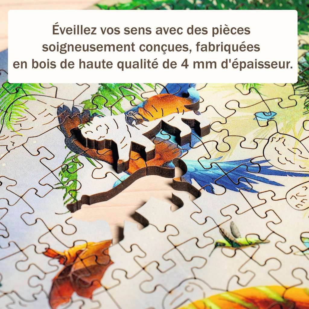 Puzzle en bois - Rectangulaire - 500 pcs - Forêt fantastique, Puzzle adulte, Puzzle, Produits