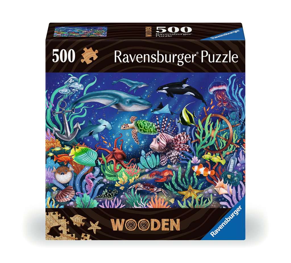 Vie marine  Puzzle en bois 500+1