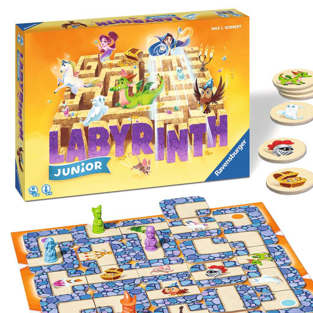 Labyrinthe - Jeu de plateau et de réflexion familliale - 2 à 4 joueurs - à  partir de 7 ans