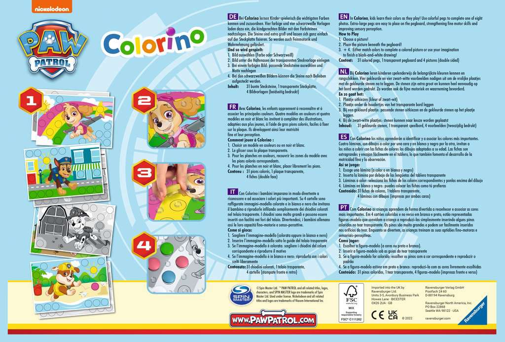 Colorino - Les émotions, Premiers apprentissages