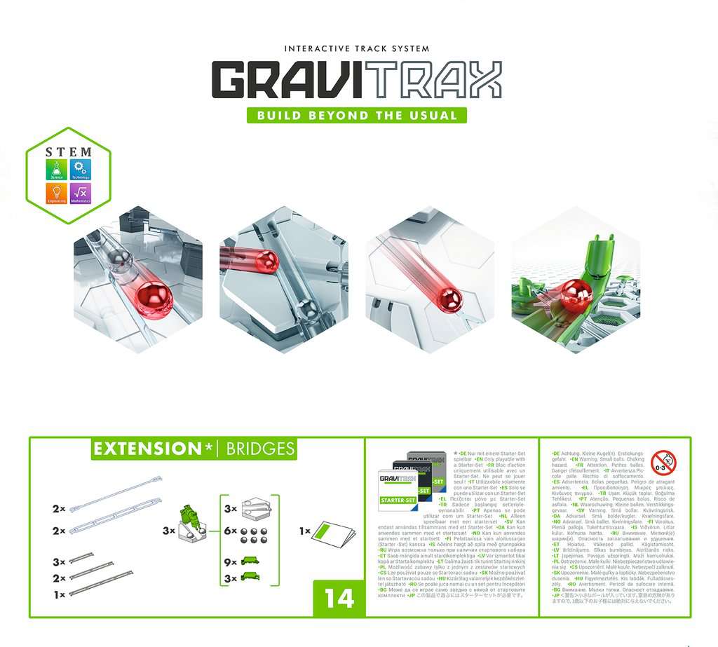 Ravensburger - GraviTrax - Set d'extension Bridges/Ponts et Rails