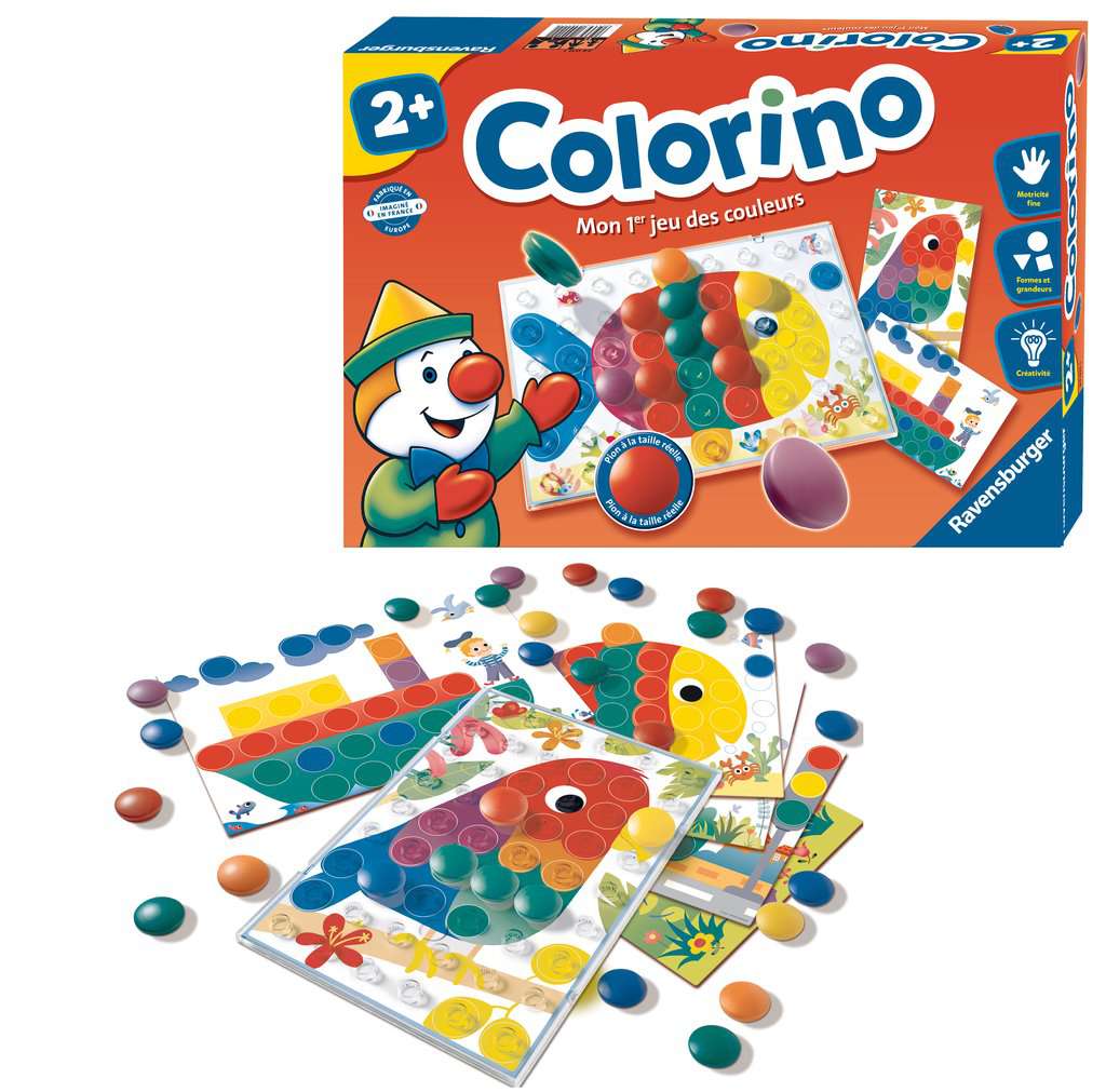 Jeu de couleurs : Colorino : T'Choupi - Jeux et jouets Ravensburger -  Avenue des Jeux