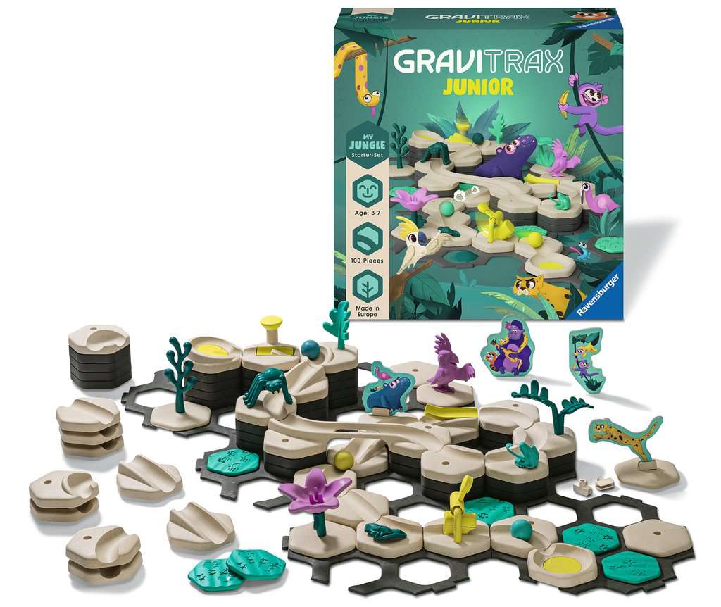 Gravitrax Junior - Starter Set My Jungle 97 pièces - Circuit de billes -  Jeu de construction créatif - Ravensburger - Dès 3 ans - Cdiscount Jeux -  Jouets
