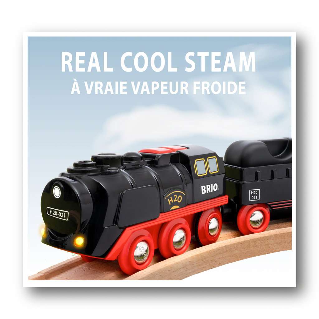 BRIO Locomotive à piles à vapeur - 33884