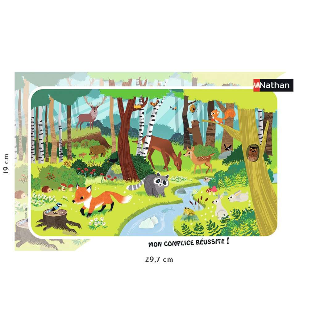 Nathan – Puzzle Enfant – Puzzle 45 p – Les animaux de la jungle – Dès 5 ans  – 86469 – L'ARBRE AUX LUTINS