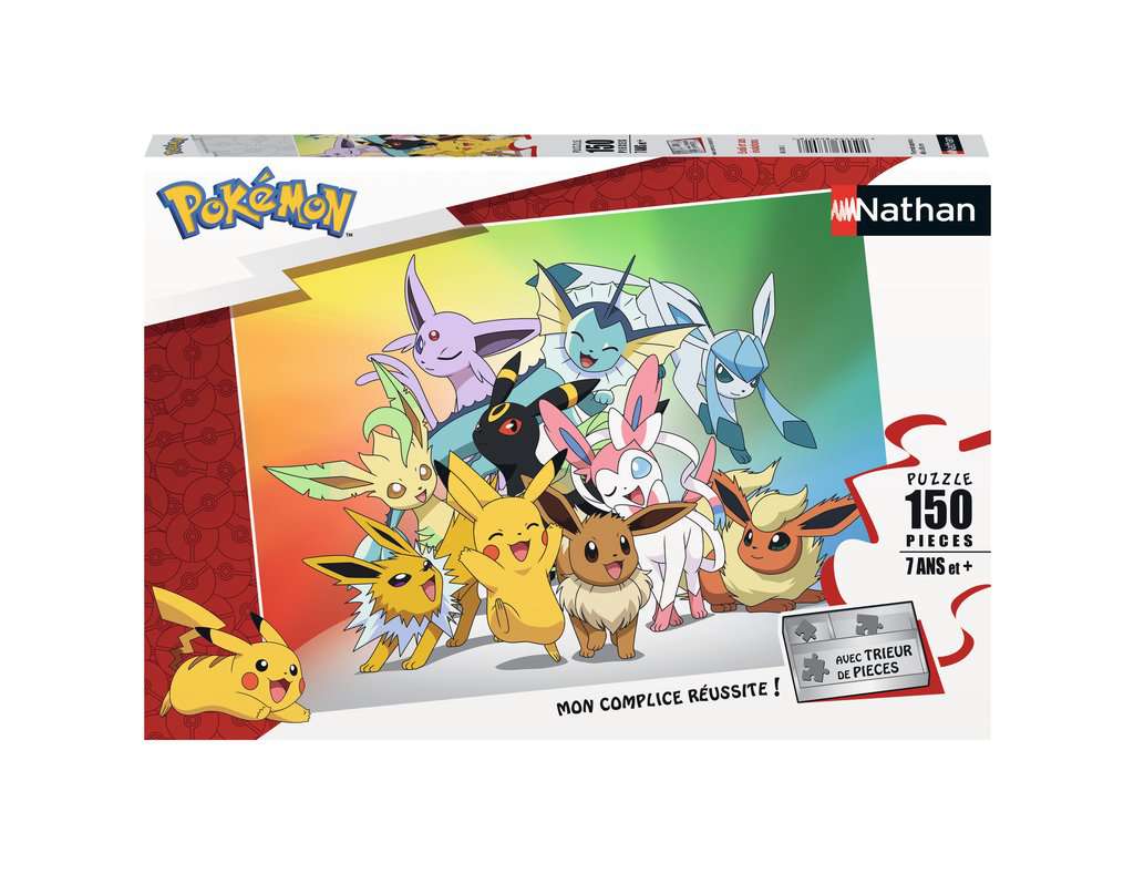 Nathan puzzle 150 p - Evoli et ses évolutions / Pokémon