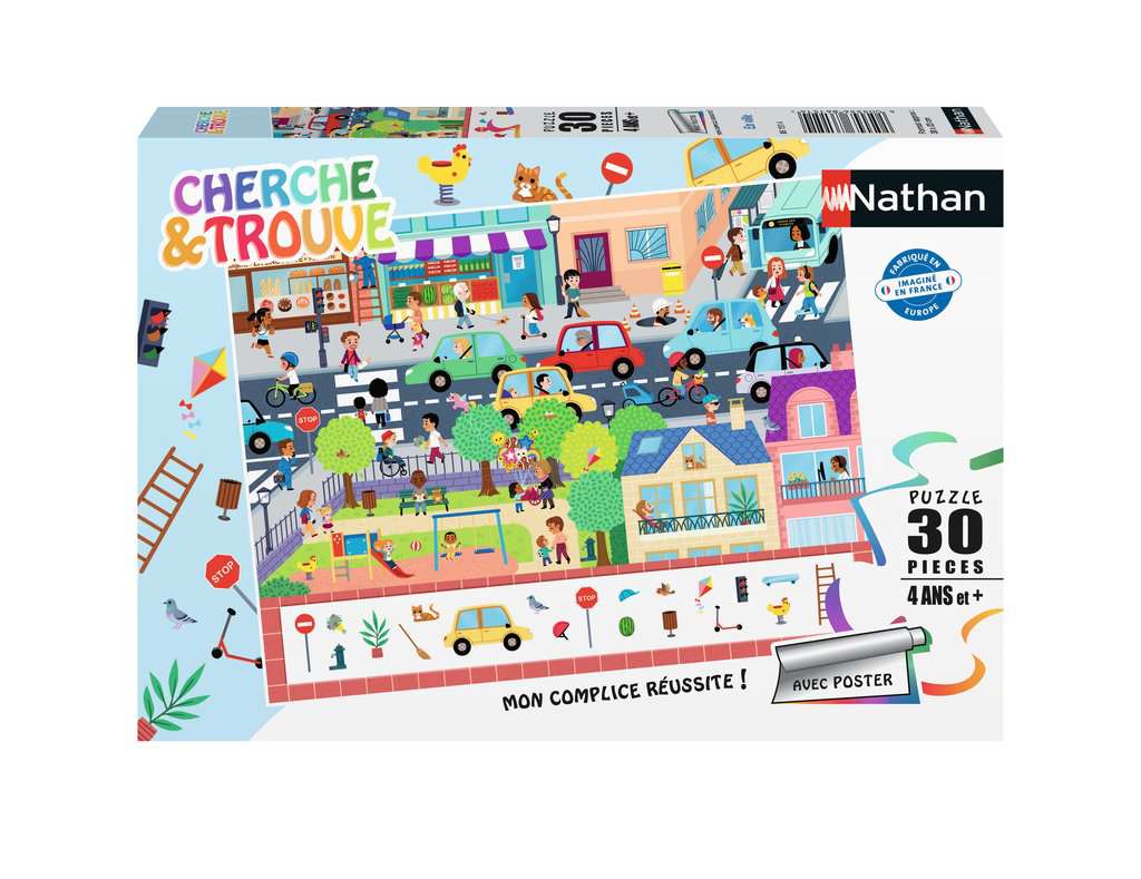 Nathan puzzle 45 p - Au zoo (Cherche et trouve), Puzzle enfant, Puzzle  Nathan, Produits