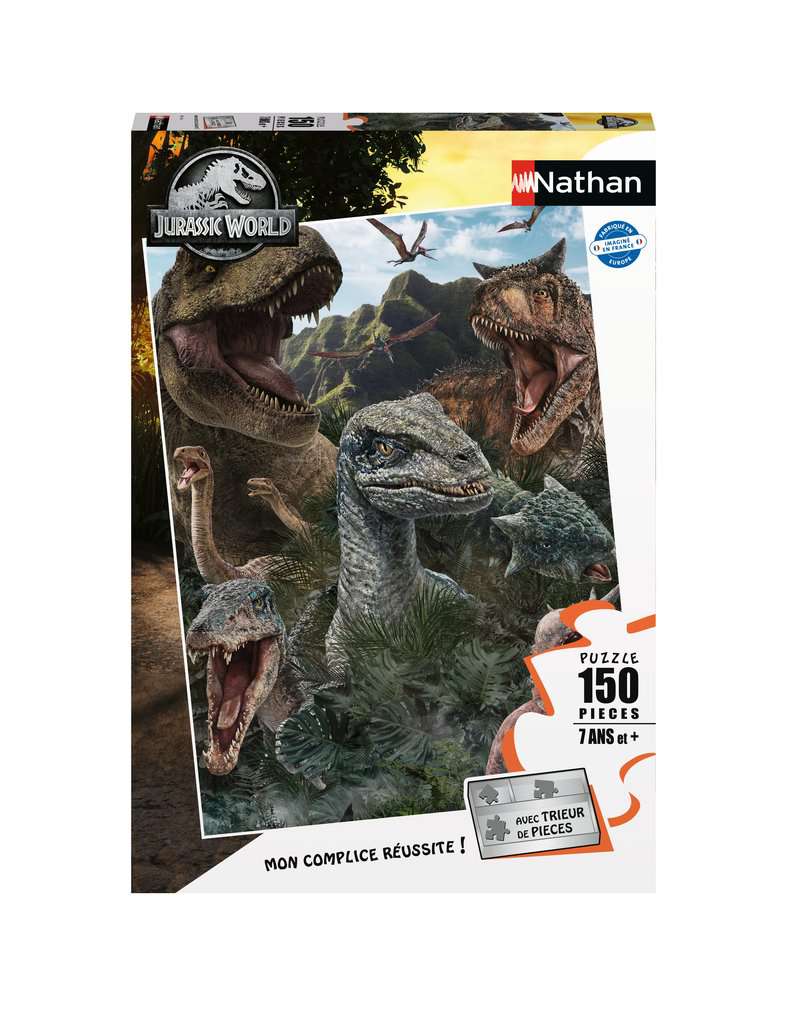 Nathan puzzle 150 p - Les dinosaures de Jurassic World / Jurassic World 3, Puzzle  enfant, Puzzle Nathan, Produits