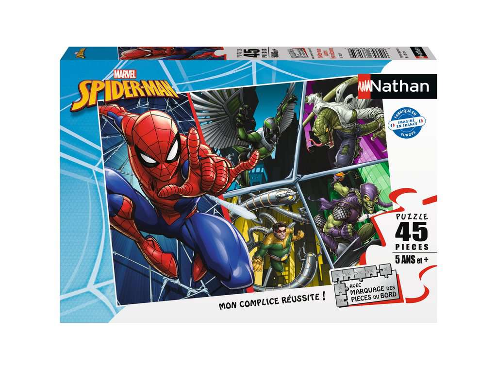 Nathan puzzle 45 p - Spider-man contre les méchants