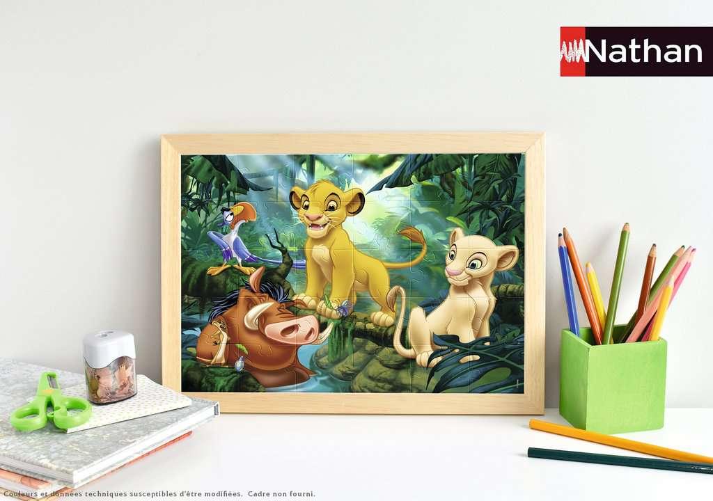 Le Roi Lion Puzzle 30 Pieces - Simba & Co. - Puzzle Enfant + Poster - Des 4  Ans à Prix Carrefour