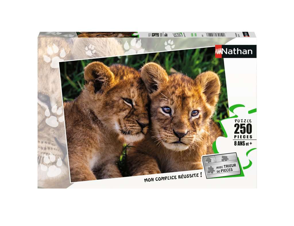 Nathan puzzle 250 p - Adorables lionceaux, Puzzle enfant