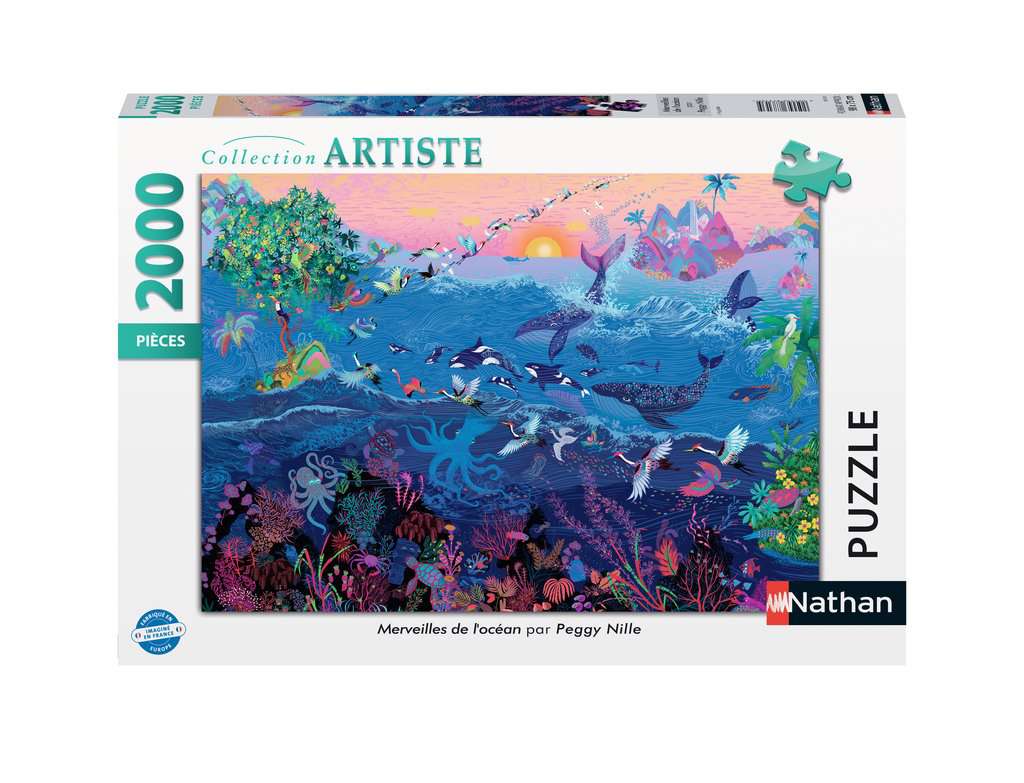 Nathan puzzle 2000 p - Merveilles de l'océan / Peggy Nille, Puzzle adulte, Puzzle Nathan, Produits