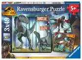 Puzzles 3x49 p - T-rex et autres dinosaures / Jurassic World 3 Puzzle;Puzzle enfant - Ravensburger