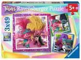 Puzzles 3x49 p - La pop ne s arrête jamais / Trolls 3 Puzzle;Puzzle enfant - Ravensburger