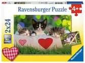 Puzzles 2x24 p - Chatons au repos Puzzle;Puzzle enfant - Ravensburger