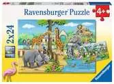 Puzzles 2x24 p - Bienvenue au zoo Puzzle;Puzzle enfant - Ravensburger
