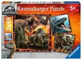 Puzzles 3x49 p - Instinct de chasseur / Jurassic World Puzzle;Puzzle enfant - Ravensburger