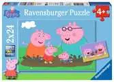 Puzzles 2x24 p - La vie de famille / Peppa Pig Puzzle;Puzzle enfant - Ravensburger