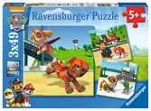 Puzzles 3x49 p - L’équipe des 4 pattes / Pat Patrouille Puzzle;Puzzle enfant - Ravensburger