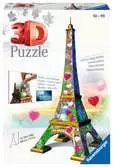 Puzzle 3D Tour Eiffel Love Edition Puzzle 3D;Puzzles 3D Objets iconiques - Ravensburger